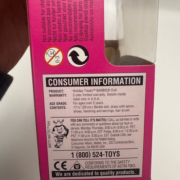 Barbie Holiday Treats Special Edition Mattel #17236 Mint Condition Collectible - Picture 5 of 7